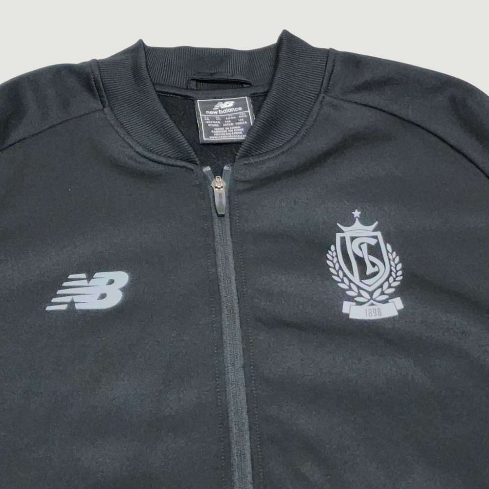 New Balance Track Jacket Mens 2XL XXL Black NB DRY Full Zip Polyester Athletic - Picture 3 of 7